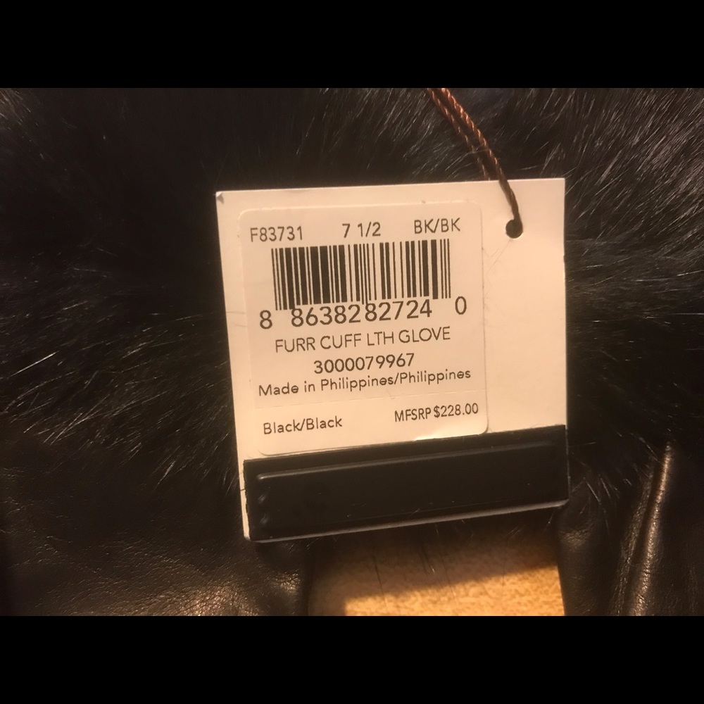 Coach leather dress gloves.